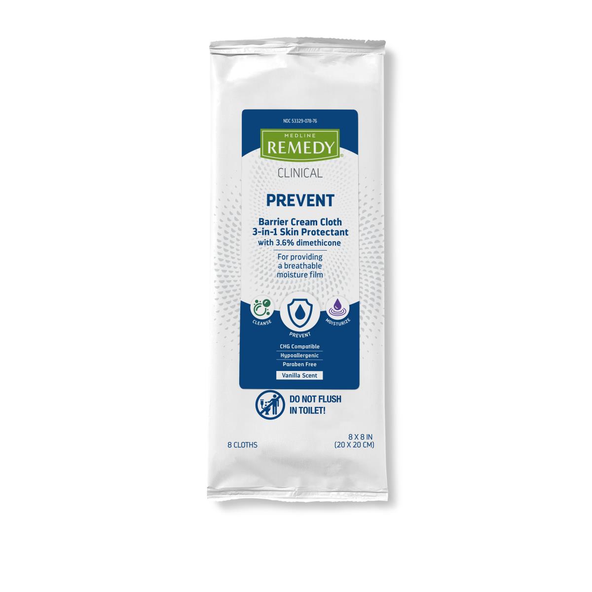 Medline Remedy Clinical Barrier Cream Cloths