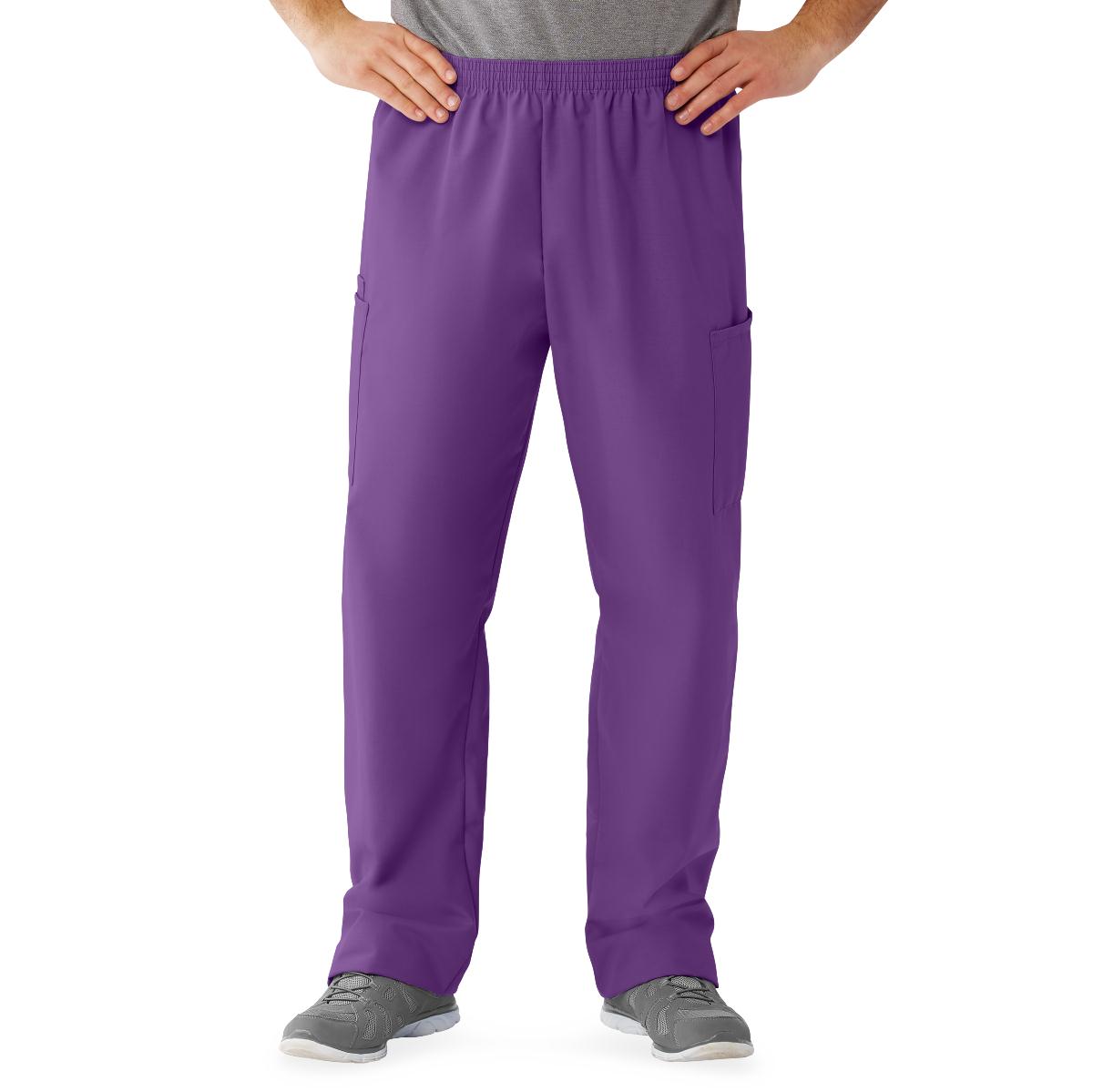 Medline AngelStat Unisex Cargo Scrub Pants with Elastic Waist