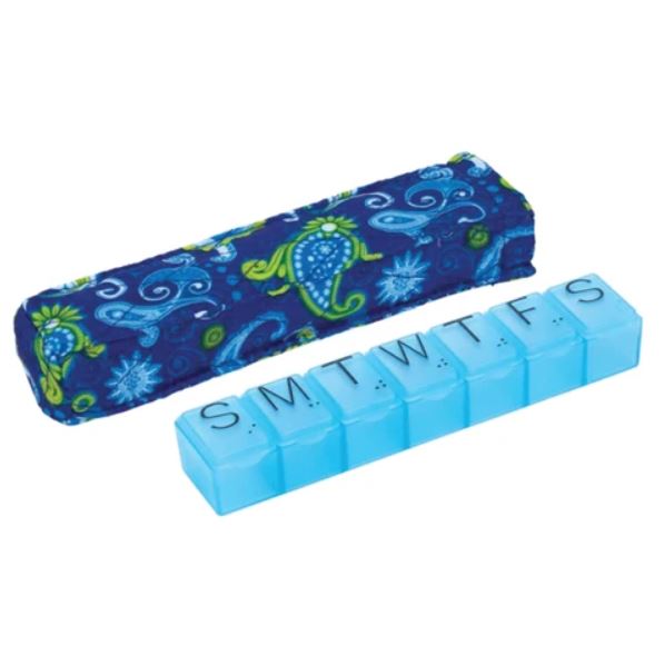 Compass Health Apex Pill Organizer with Decorative Sleeve, XL