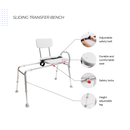 Eagle Health Supplies Sliding Tub Transfer Bench (77211)