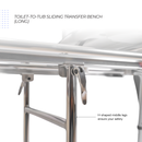Eagle Health Supplies Toilet-to-Tub Sliding Tub Transfer Bench, Long, (77963)