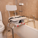 Eagle Health Supplies Sliding Tub Transfer Bench with Swivel Cut-Out Seat (77663)
