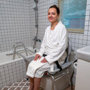 Eagle Health Supplies Toilet-to-Tub Sliding Tub Transfer Bench, Extra Long, (77993)
