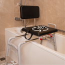 Eagle Health Supplies Sliding Tub Transfer Bench with Padded Swivel Seat (78661)