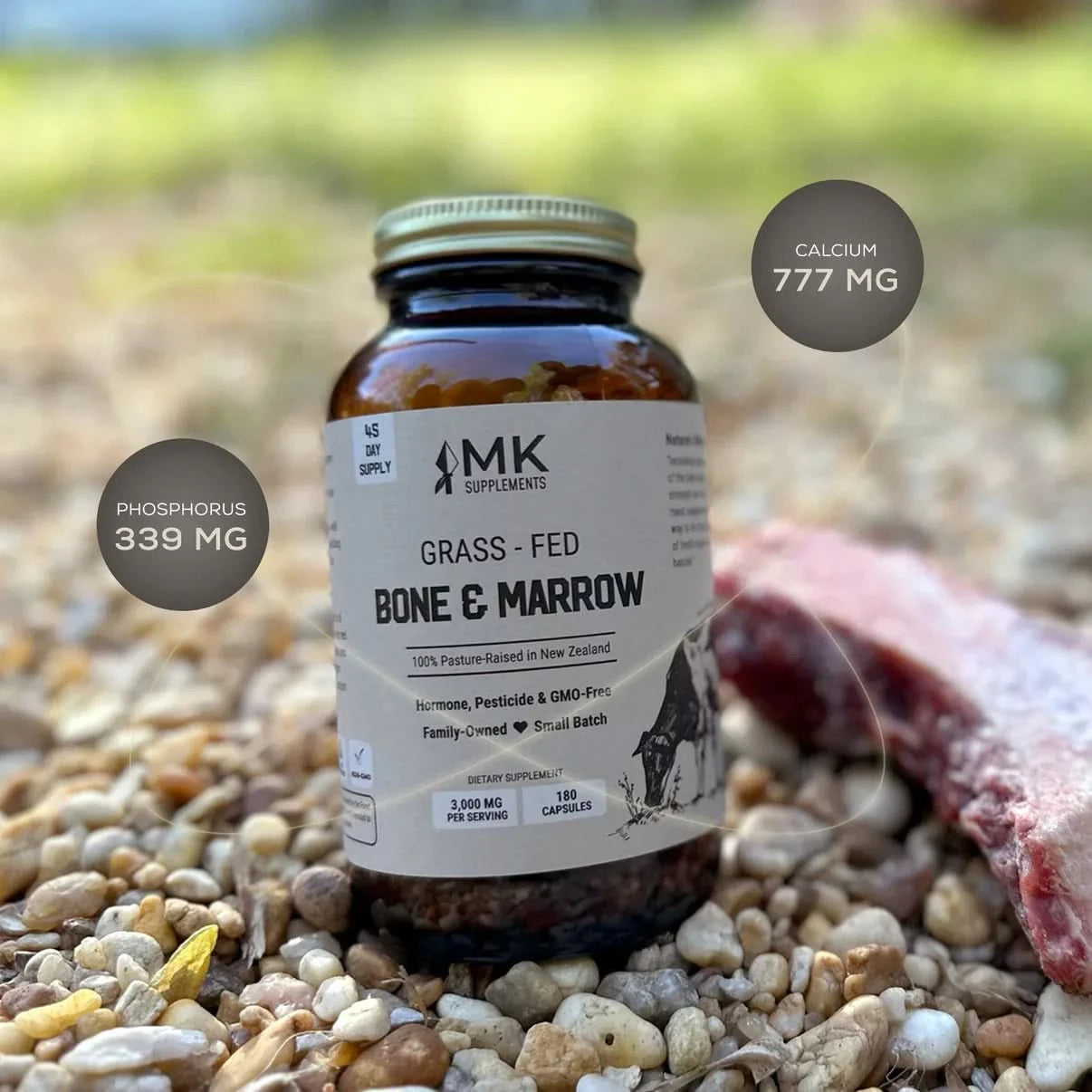 Therasage MK Supplements Grass-Fed Beef Bone & Marrow