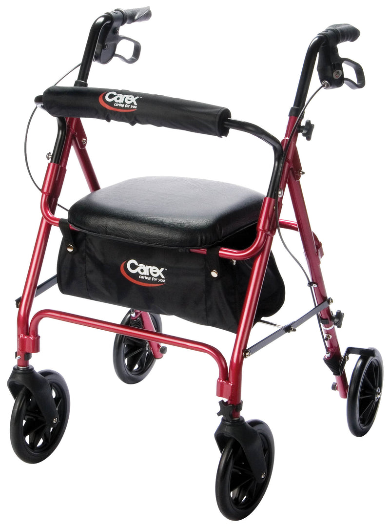 Compass Health Carex Rolling Walker - Burgundy