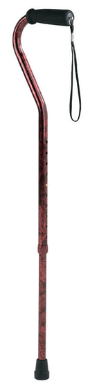 Compass Health Carex Designer Offset Cane - Red