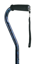 Compass Health Carex Designer Offset Cane - Blue