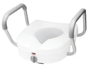 Compass Health Carex E-Z Lock Raised Toilet Seat W/ Adjustable Armrests