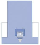 Medline Craniotomy T Surgical Drape with Pouch