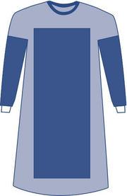 Medline Sterile Sirus Poly-Reinforced Extra-Long Surgical Gowns