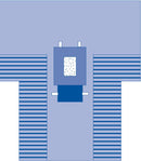 Medline Laparotomy Surgical T-Drape with Incise and Instrument Pad