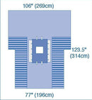 Medline UltraGard Laparoscopic Cholecystectomy Drapes with Troughs