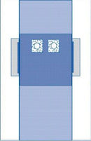Medline 77 x 135" Femoral Angiography Surgical Drape with Pouches