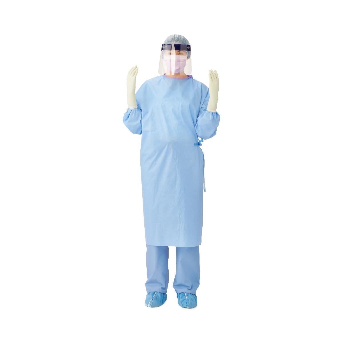 Medline Sterile Nonreinforced Sirus Surgical Gowns with Set-In Sleeves