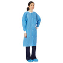 Medline Disposable SMS Barrier Lab Coat with Knit Collar/Cuffs