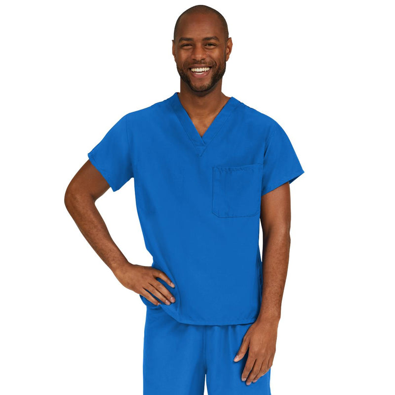 Medline PerforMAX Unisex Reversible 1-Pocket Scrub Tops with Chest Pocket (Style 810)
