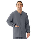 Medline AngelStat Style 849 Unisex Scrub Jackets - Charcoal