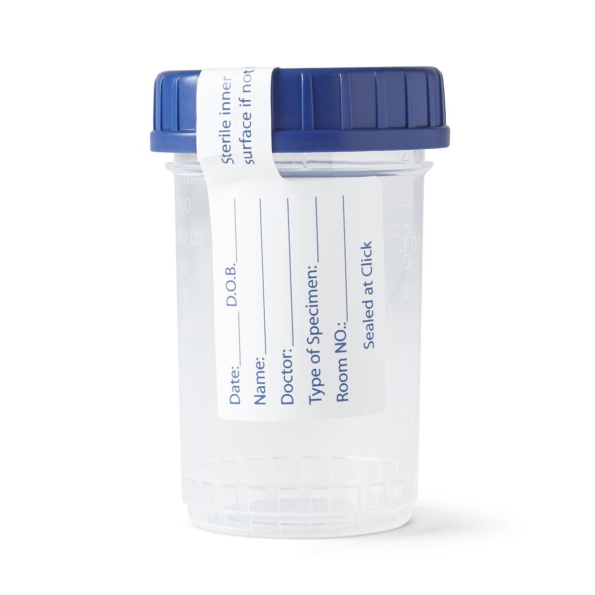 Medline Click N Close Pneumatic Tube Specimen Container