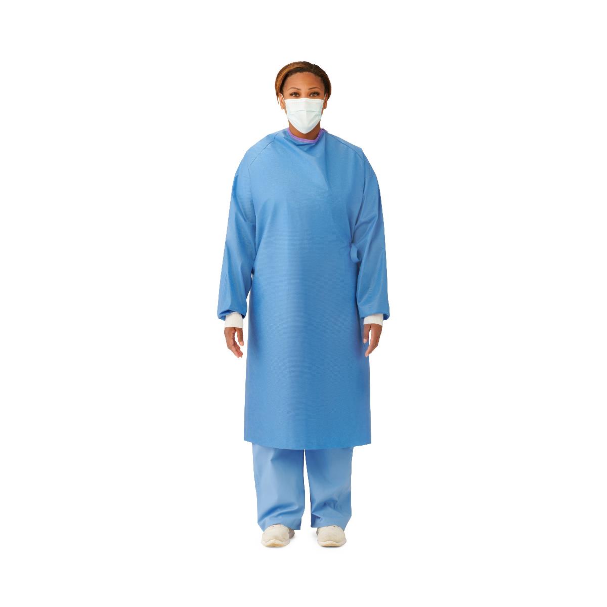 Medline Sterile Non-Reinforced Aurora Surgical Gowns with Raglan Sleeves