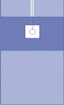 Medline Femoral Angiography Surgical Drape with Zip-Strip