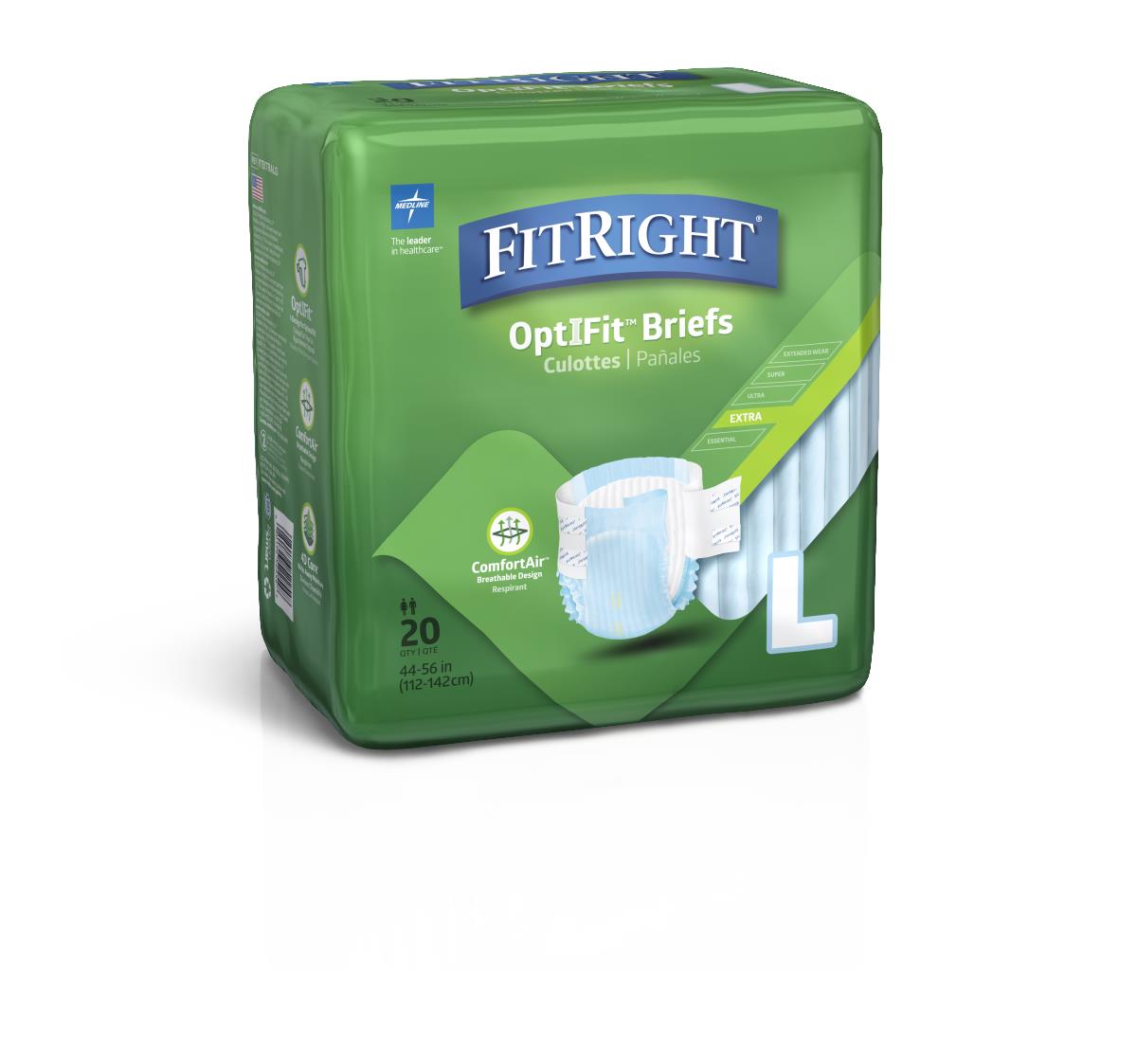 Medline FitRight Extra Incontinence Briefs