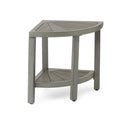 Medline Bathroom Corner Bench with Faux Wood