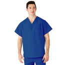 Medline AngelStat Unisex Reversible Scrub Tops with Angelica CC - Sapphire (Style 610)