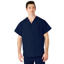 Medline AngelStat Unisex Reversible Scrub Tops with Angelica CC - Navy (Style 610)