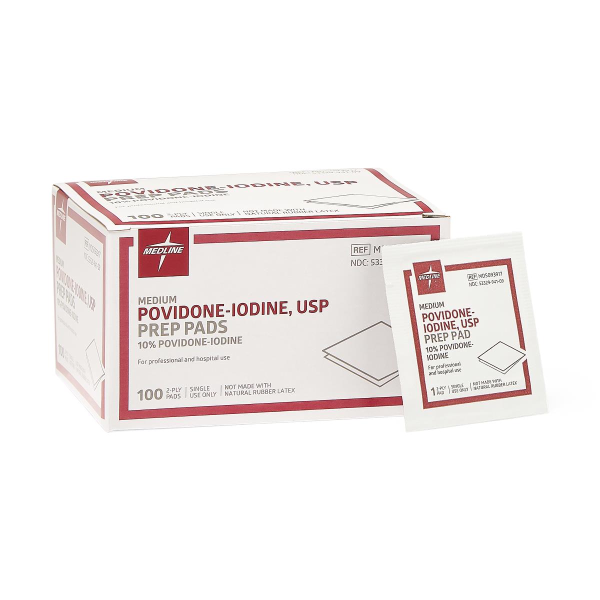 Medline Povidone-Iodine PVP Prep Pads