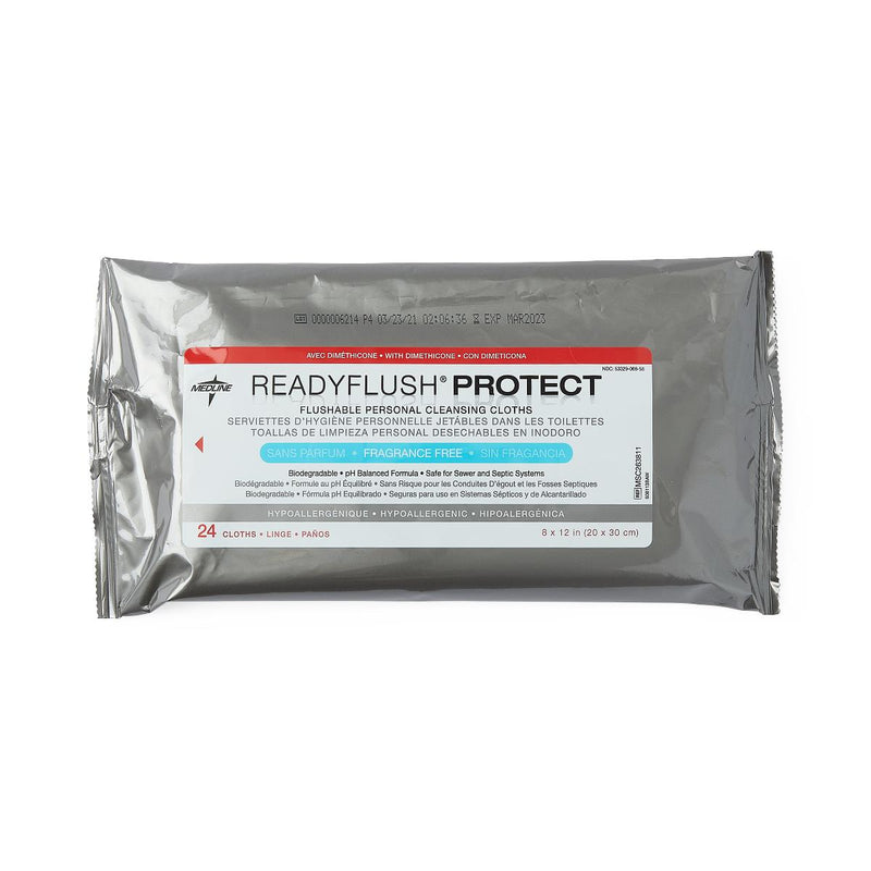 Medline ReadyFlush Biodegradable Flushable Wipes