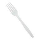 Medline Disposable White Plastic Forks