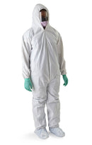 Medline Disposable Static-Dissipative Microporous Coveralls, Hood, Boots