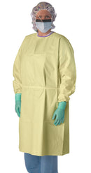 Medline Disposable AAMI Level 3 Yellow SMS Isolation Gown