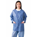 Medline Disposable SMS Barrier Lab Jacket with Knit Collar/Cuffs