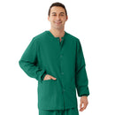 Medline AngelStat Style 849 Unisex Scrub Jackets - Emerald