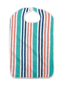 Medline Terry Cloth Striped Clothing Protectors