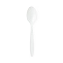 Medline Disposable White Plastic Spoons