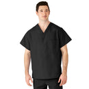 Medline AngelStat Unisex Reversible  Scrub Tops with Angelica CC - Black (Style 610)