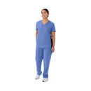 Medline Staten AVE Women's Yoga-Style Scrub Tops with Zipper Pockets (Style 4865)