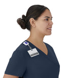 Medline Staten AVE Women's Yoga-Style Scrub Tops with Zipper Pockets (Style 4865)