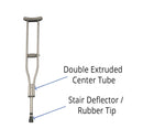 Medline Basic Aluminum Crutches