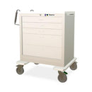 Medline Light Gray Steel Treatment Cart with 5 Drawers