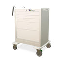 Medline Light Gray Steel Treatment Cart with 5 Drawers