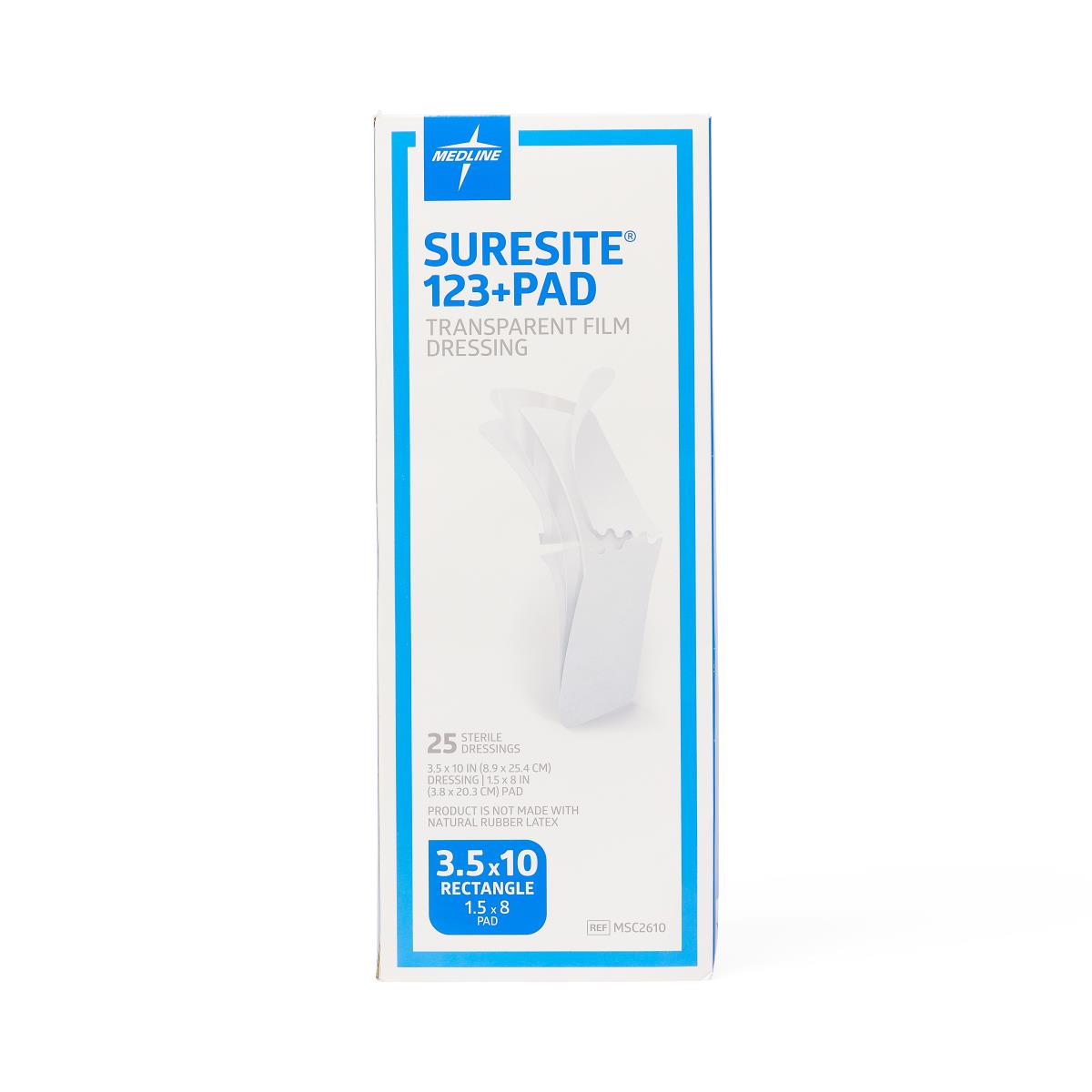 Medline Suresite 123+ Pad Transparent Dressings