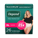 Medline Depend Fresh Protection Incontinence Underwear for Women