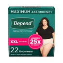 Medline Depend Fresh Protection Incontinence Underwear for Women