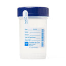 Medline Click-N-Close Pneumatic Tube Specimen Containers with Blue Lid
