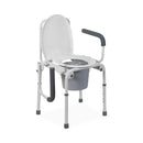 Medline DMI Steel Drop-Arm Bedside Commode with Adjustable Height