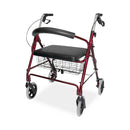 Medline DMI Extra-Wide Heavy-Duty Lightweight Aluminum Rollator
